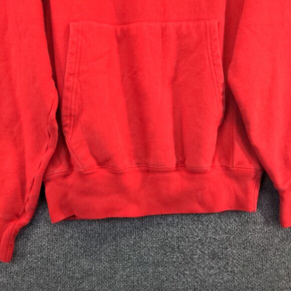 Champion Reverse Weave Mens Pullover Hoodie Sweatshirt Red Small Kangaroo Pocket - Picture 5 of 13